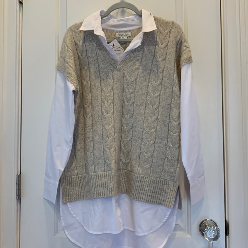 Rachel Zoe Blouse/Vest -NWT- Medium